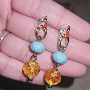 Elegant Multicolor Dangle Earrings